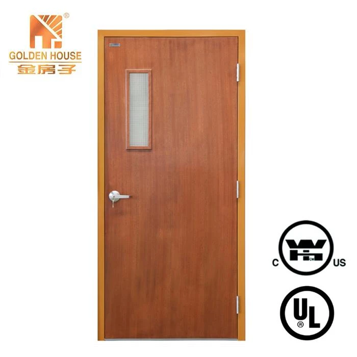 Veneered Wood Fire Doors With Glass Veneered Wood Fire Doors With Glass