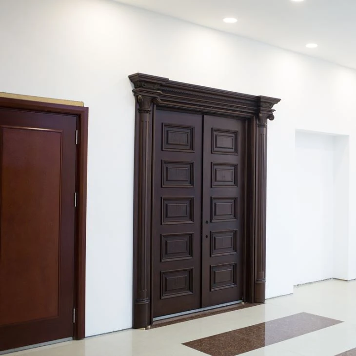 Teak Solid Wood Door Slab Design Interior Wooden Flush Door